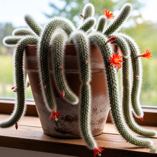 Earth Hopper All Season Monkey Tail Cactus Seeds - 50 Seeds Pack, Easy to Grow, Indoor Outdoor Plant, Natural Air Purifier
