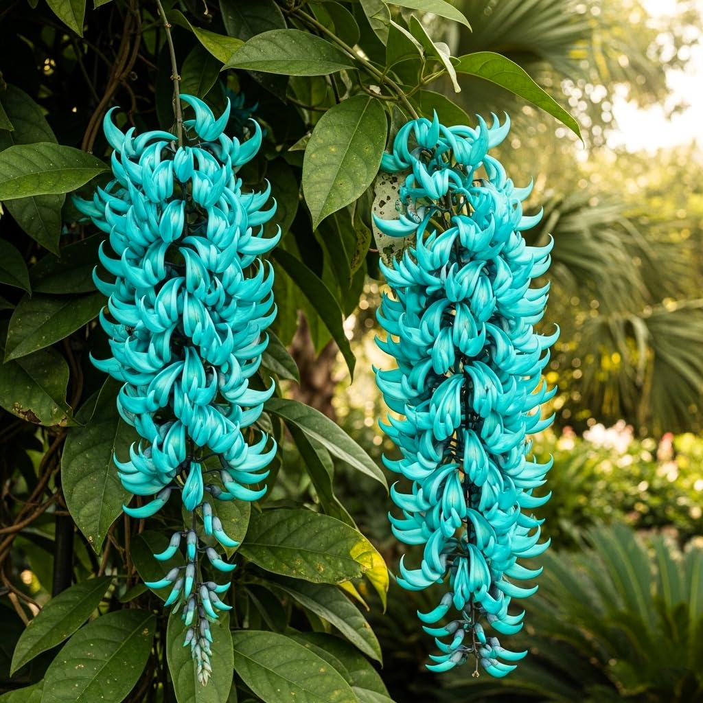 Jade Vine Flower Seeds - Pack of 60+ | All-India All-Season Planting | Easy Growth & Low Maintenance | Drought Resistant (RED)