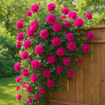 Earth Hopper Climbing Rose Hybrid Seeds Pack - Large Flowers- 70 Easy-to-Grow Seeds for Vibrant Blooms, Suitable for All Indian Climates (RED)