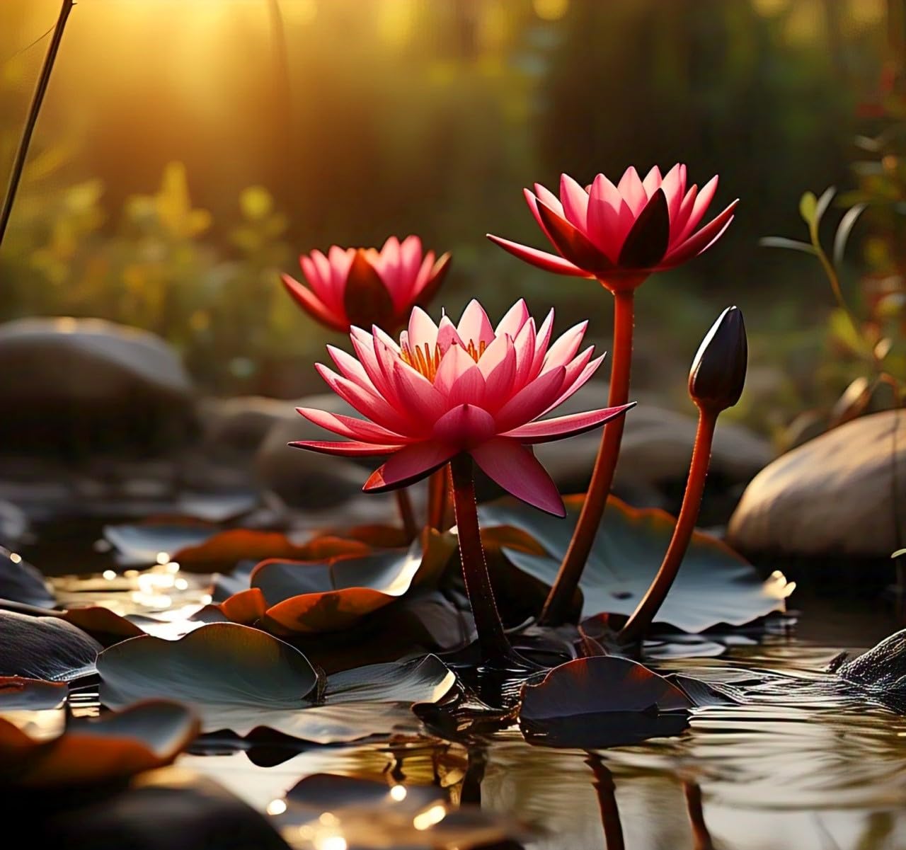 Earth Hopper Dwarf Lotus Hybrid Seeds - Mix Bowl, 60 Seeds Pack, Grow Indoor/Outdoor Both.