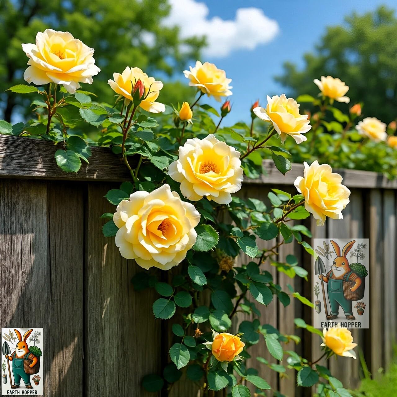 Earth Hopper Climbing Rose Hybrid Seeds Pack - Large Flowers- 70 Easy-to-Grow Seeds for Vibrant Blooms, Suitable for All Indian Climates (ALL IN ONE MIX)