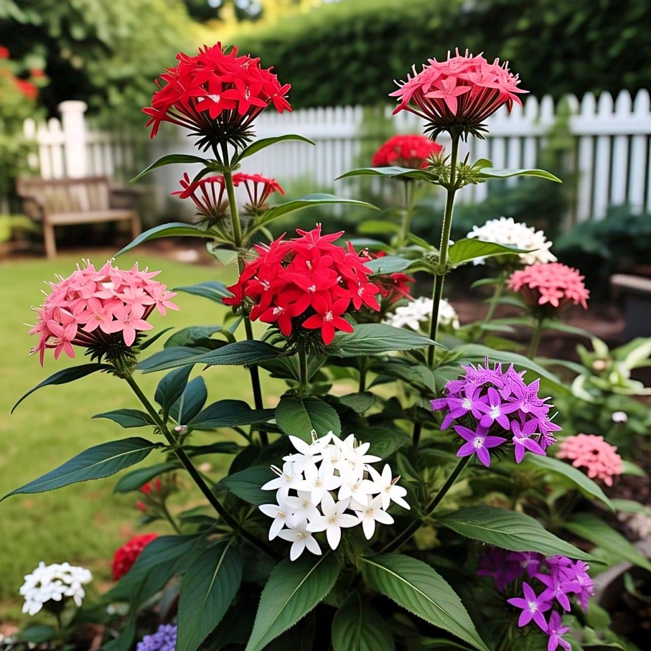 Earth Hopper Pentas Lucky Star Mix F1 Flower Seeds- 35 Seeds Pack - Grow Year Round - All India