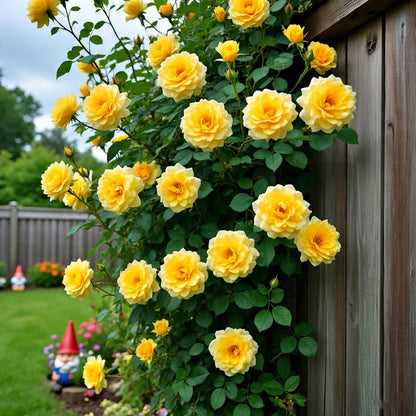 Earth Hopper Climbing Rose Hybrid Seeds Pack - Large Flowers- 70 Easy-to-Grow Seeds for Vibrant Blooms, Suitable for All Indian Climates (RED)