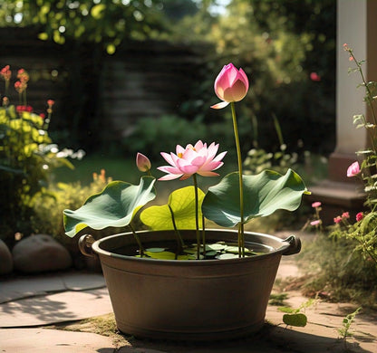 Earth Hopper Dwarf Lotus Hybrid Seeds - Mix Bowl, 60 Seeds Pack, Grow Indoor/Outdoor Both.