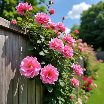 Earth Hopper Climbing Rose Hybrid Seeds Pack - Large Flowers- 70 Easy-to-Grow Seeds for Vibrant Blooms, Suitable for All Indian Climates (RED)