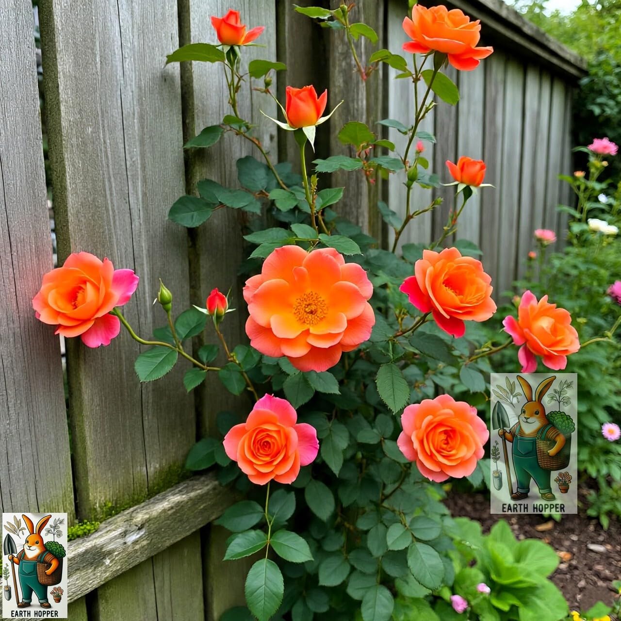 Earth Hopper Climbing Rose Hybrid Seeds Pack - Large Flowers- 70 Easy-to-Grow Seeds for Vibrant Blooms, Suitable for All Indian Climates (ALL IN ONE MIX)