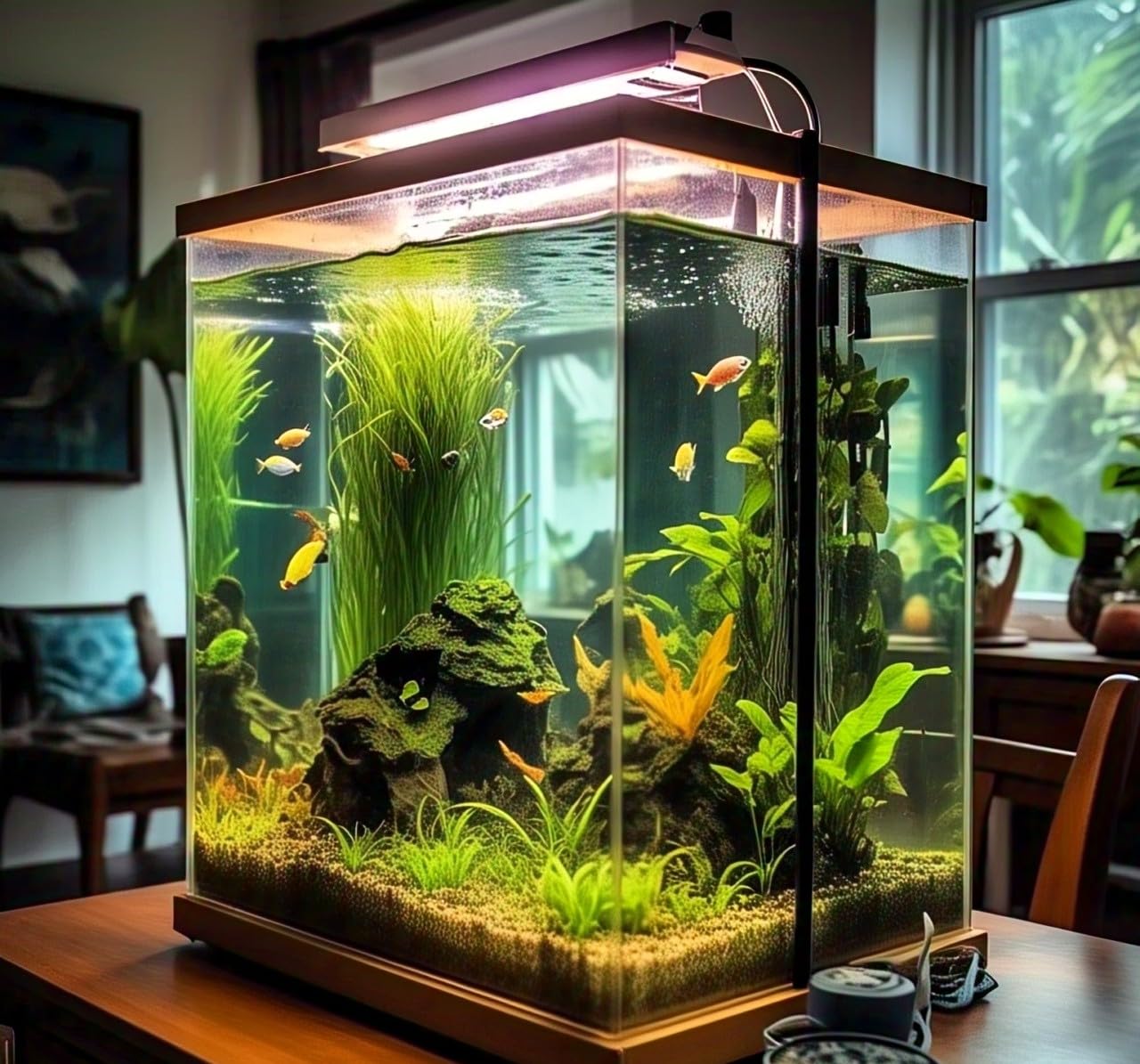 Earth Hopper Fish Friendly Hybrid Aquarium Grass Seeds - 200 Pcs, Year-Round Growth, Low Maintenance.