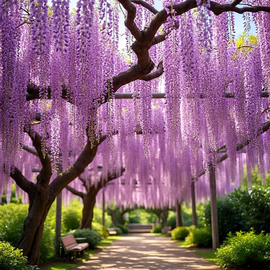 50+ SEEDS- All Year Growing Pink Wisteria Tree Seeds For Planting Home Garden- Grow All India.