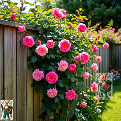 Earth Hopper Climbing Rose Hybrid Seeds Pack - Large Flowers- 70 Easy-to-Grow Seeds for Vibrant Blooms, Suitable for All Indian Climates (ALL IN ONE MIX)