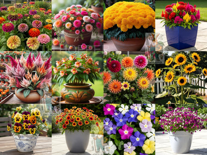 Low Maintenance Hybrid Flower Seeds Combo Pack- All Year Flower Seeds Supply (50 VARIETIES)