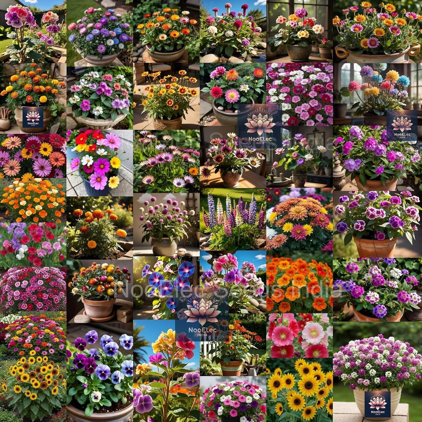 Low Maintenance Hybrid Flower Seeds Combo Pack- All Year Flower Seeds Supply (50 VARIETIES)