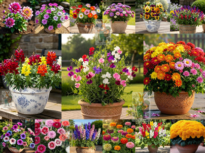 Low Maintenance Hybrid Flower Seeds Combo Pack- All Year Flower Seeds Supply (50 VARIETIES)